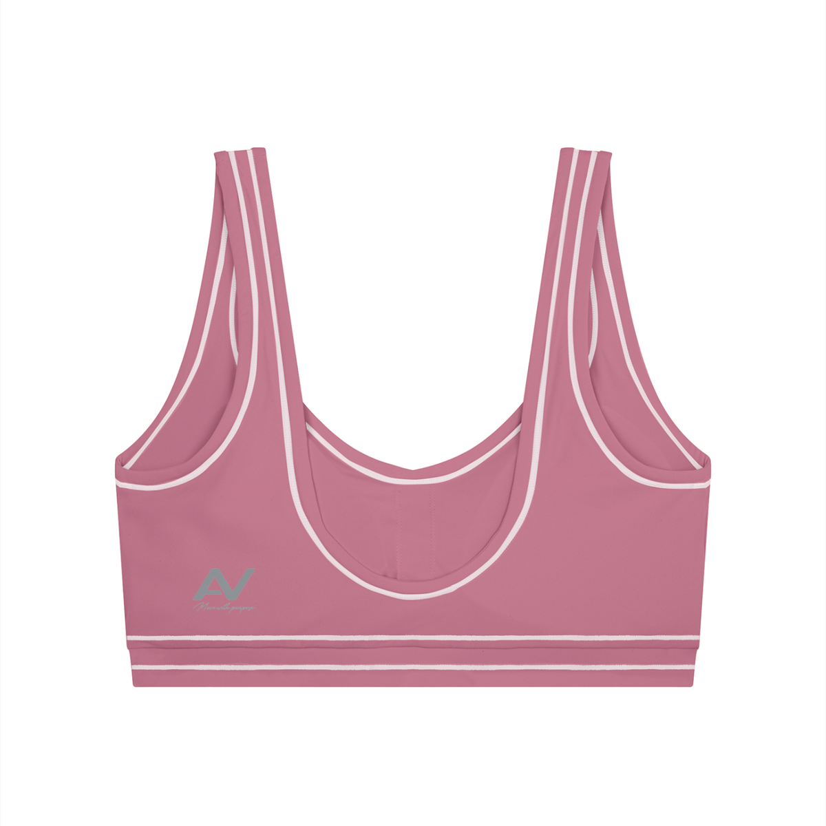 AV Women's Topstitching Yoga Sports Bra