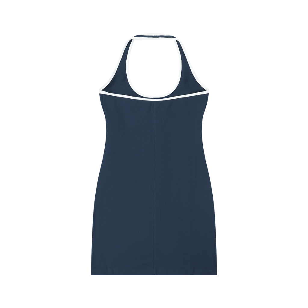 AV Girls Contrast Halter Mini Dress