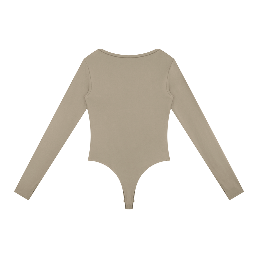 Girls Tight Long Sleeve Yoga Bodysuit