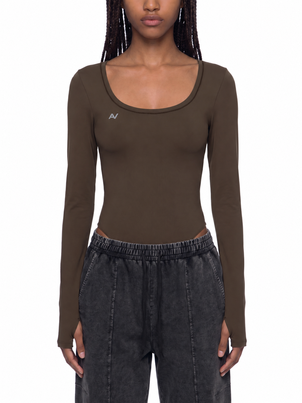 Girls Tight Long Sleeve Yoga Bodysuit