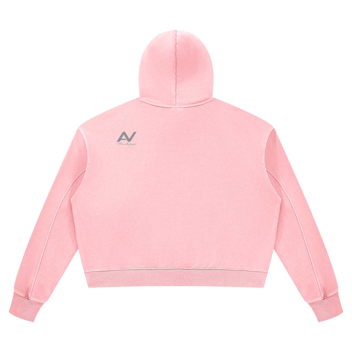 AV Gilrs Vintage Wash Heavyweight Hoodie – Teddy Bear Graphic