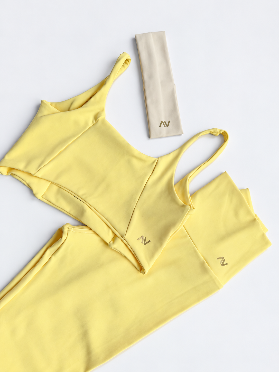 AV Premium Yellow Activewear Set – Made in Brazil