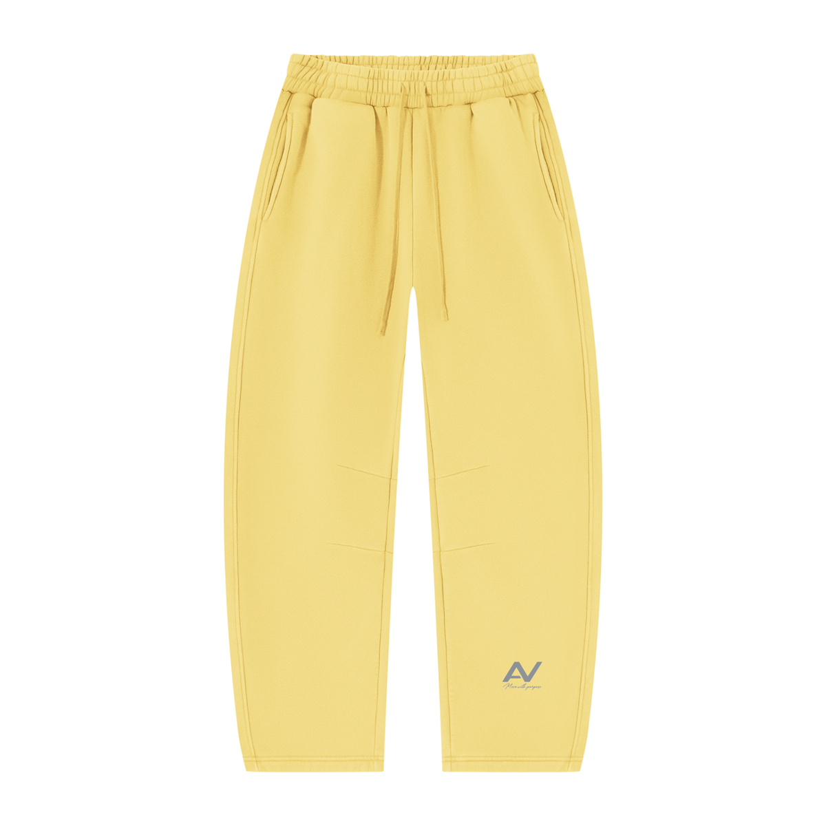 AV Girls Vintage Wash Barrel Leg Fleece Sweatpants – Unisex Relaxed Fit