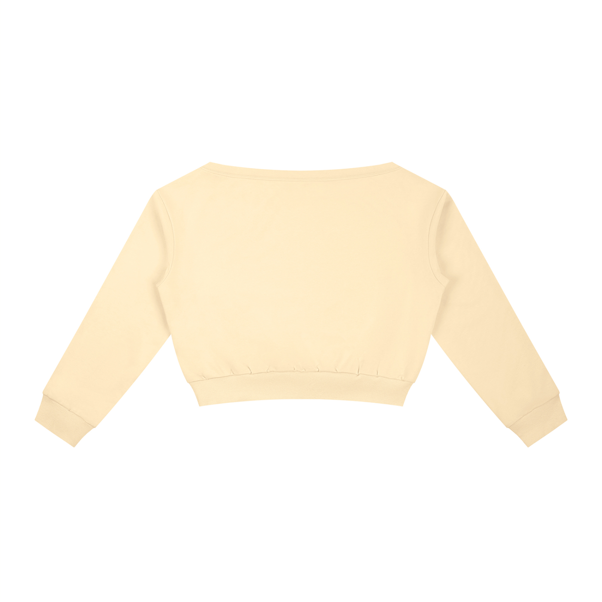AV Off-Shoulder Cropped Sweatshirt