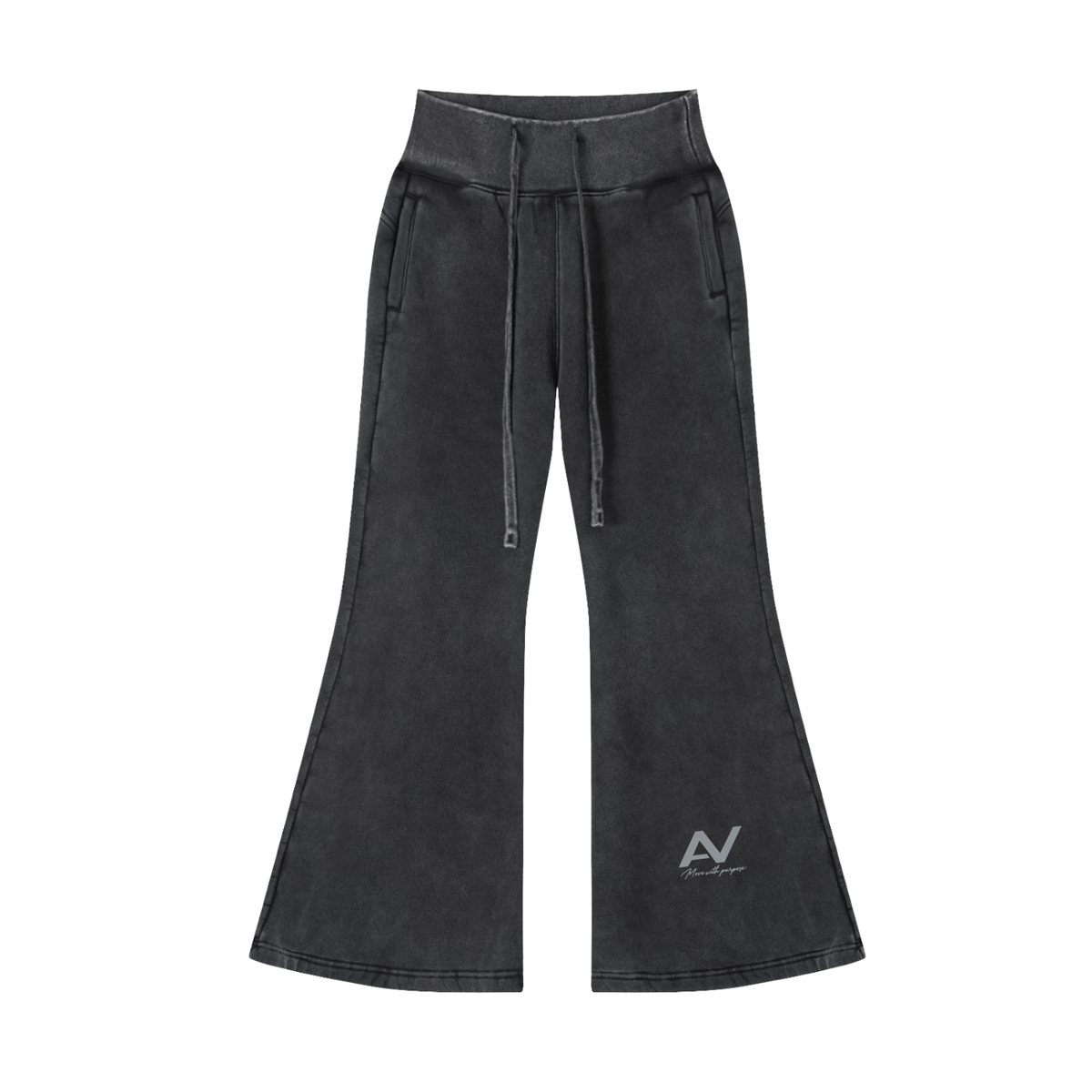 AV Vintage Washed Flared Fleece Trousers