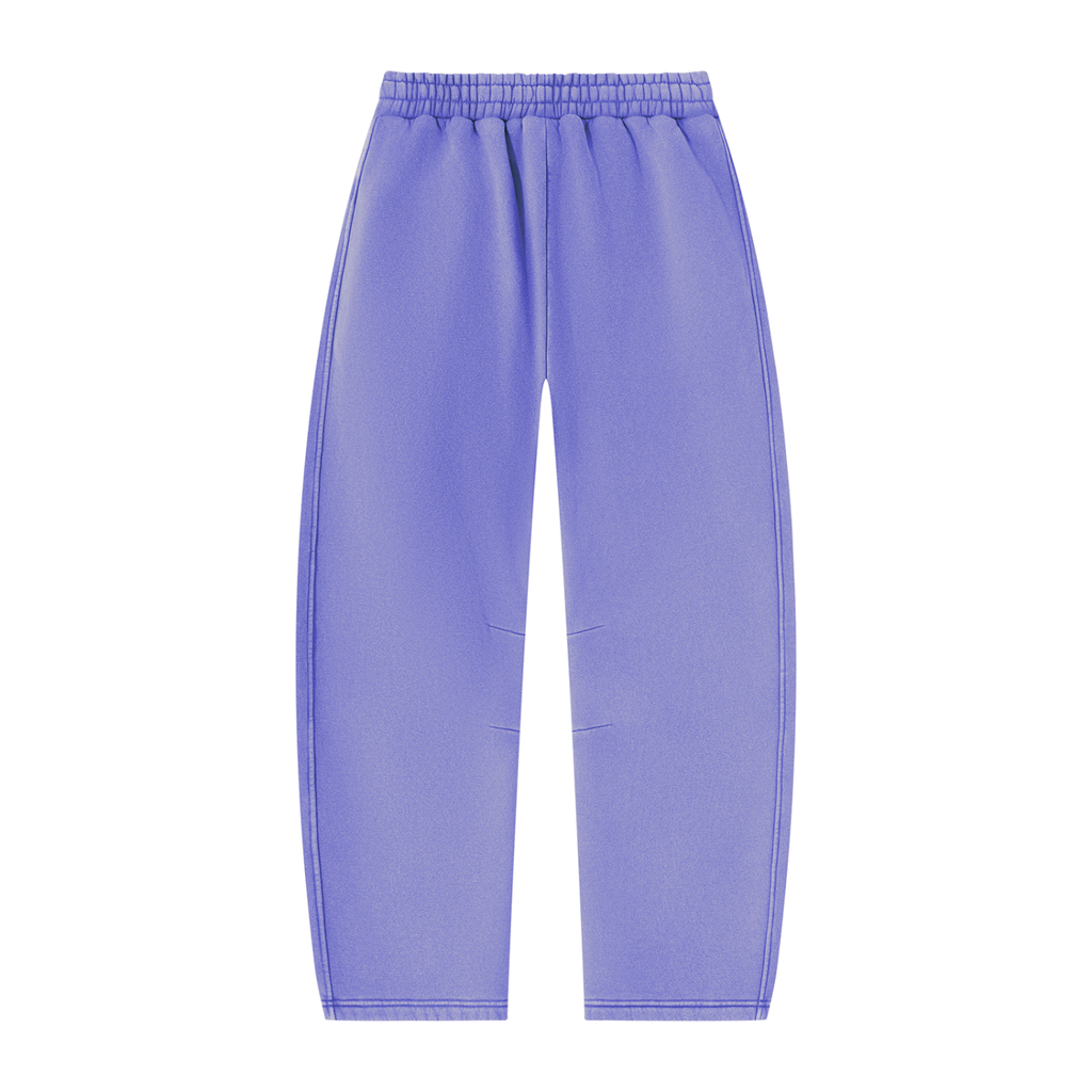 AV Girls Vintage Wash Barrel Leg Fleece Sweatpants – Unisex Relaxed Fit