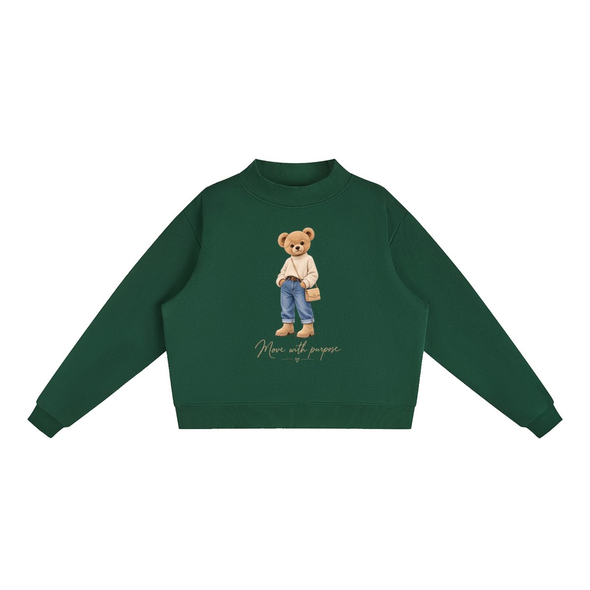 AV Teddy Bear Oversized Fleece Sweatshirt – Move With Purpose