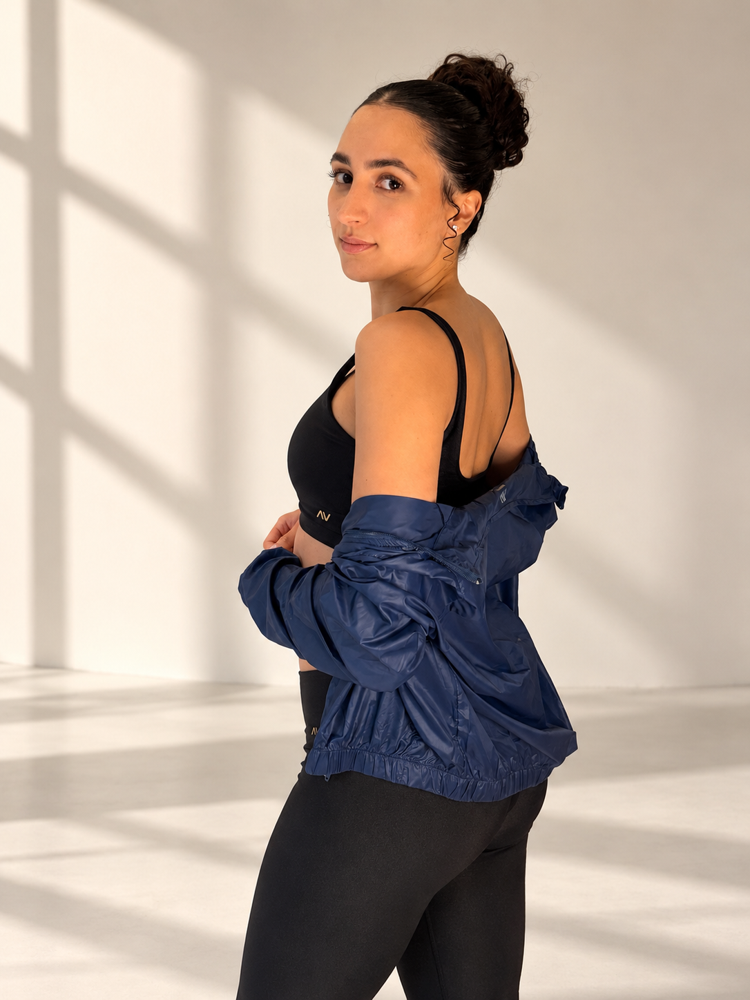 AV Luxury Brazilian Windbreaker Jacket – Navy Blue