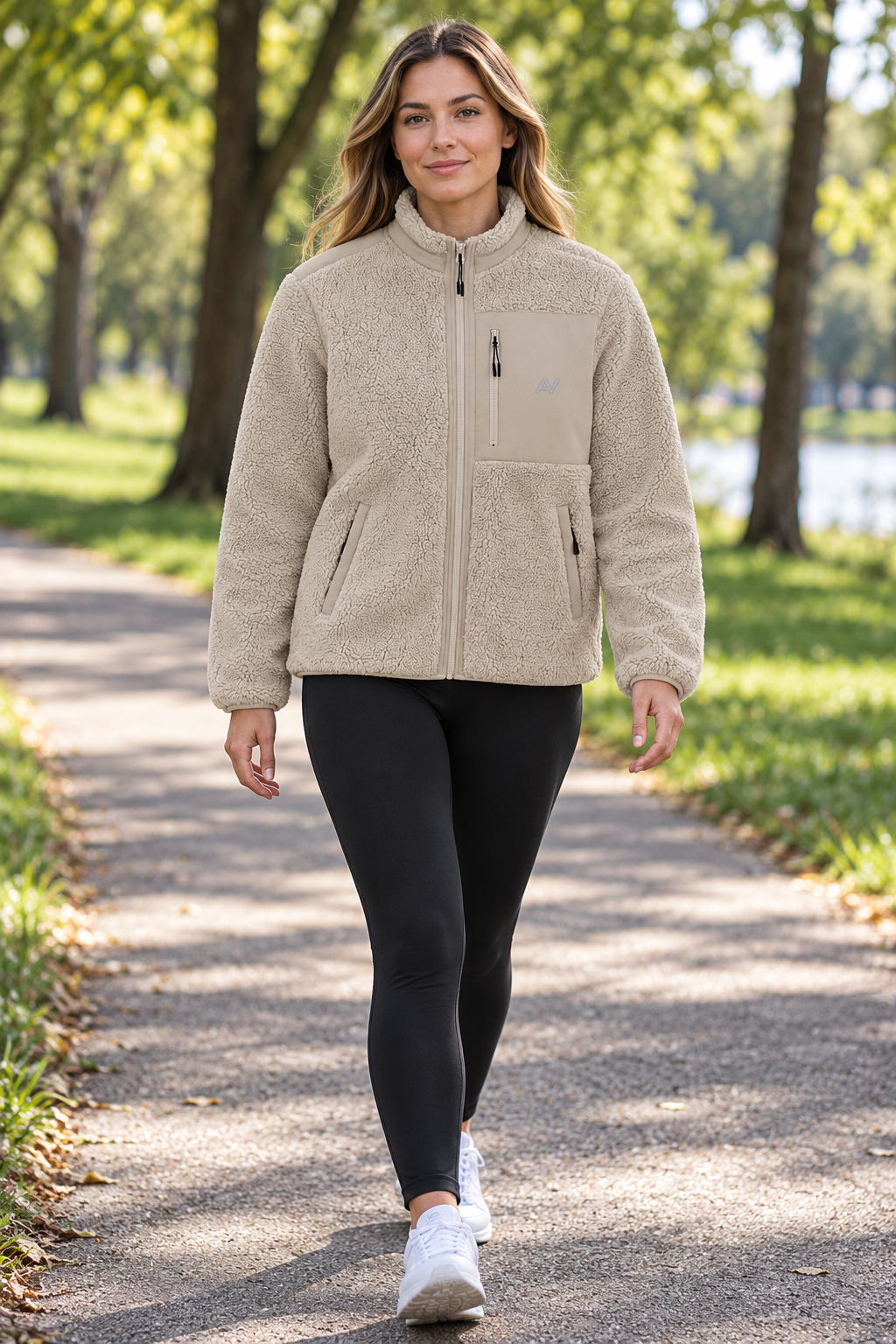 AV Recycled Sherpa Zip-Up Jacket