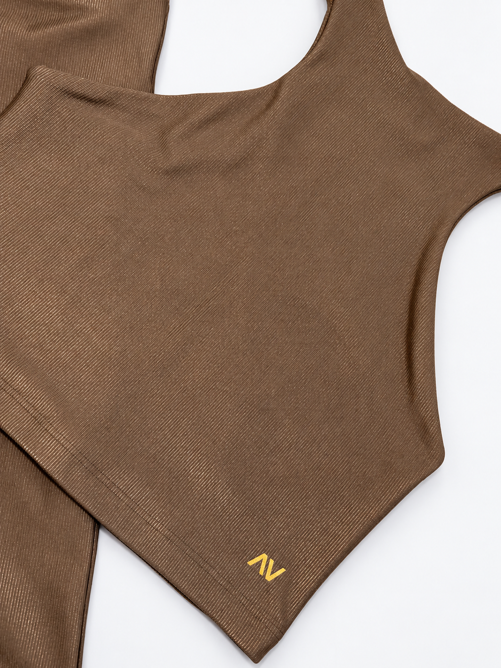 AV Made in Brazil Sculpt Ribbed Activewear Set – Cappuccino