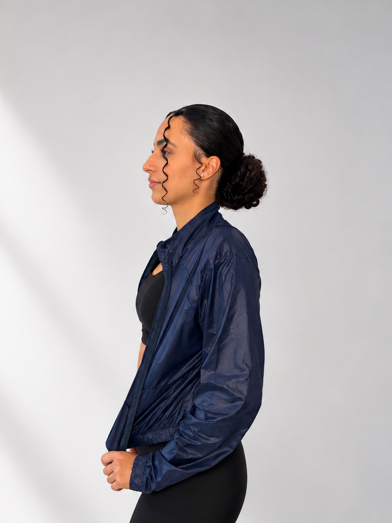 AV Luxury Brazilian Windbreaker Jacket – Navy Blue