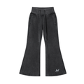 AV Vintage Washed Flared Fleece Trousers – Women’s Wide-Leg Streetwear