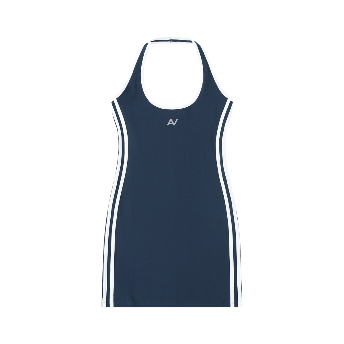 AV Girls Contrast Halter Mini Dress