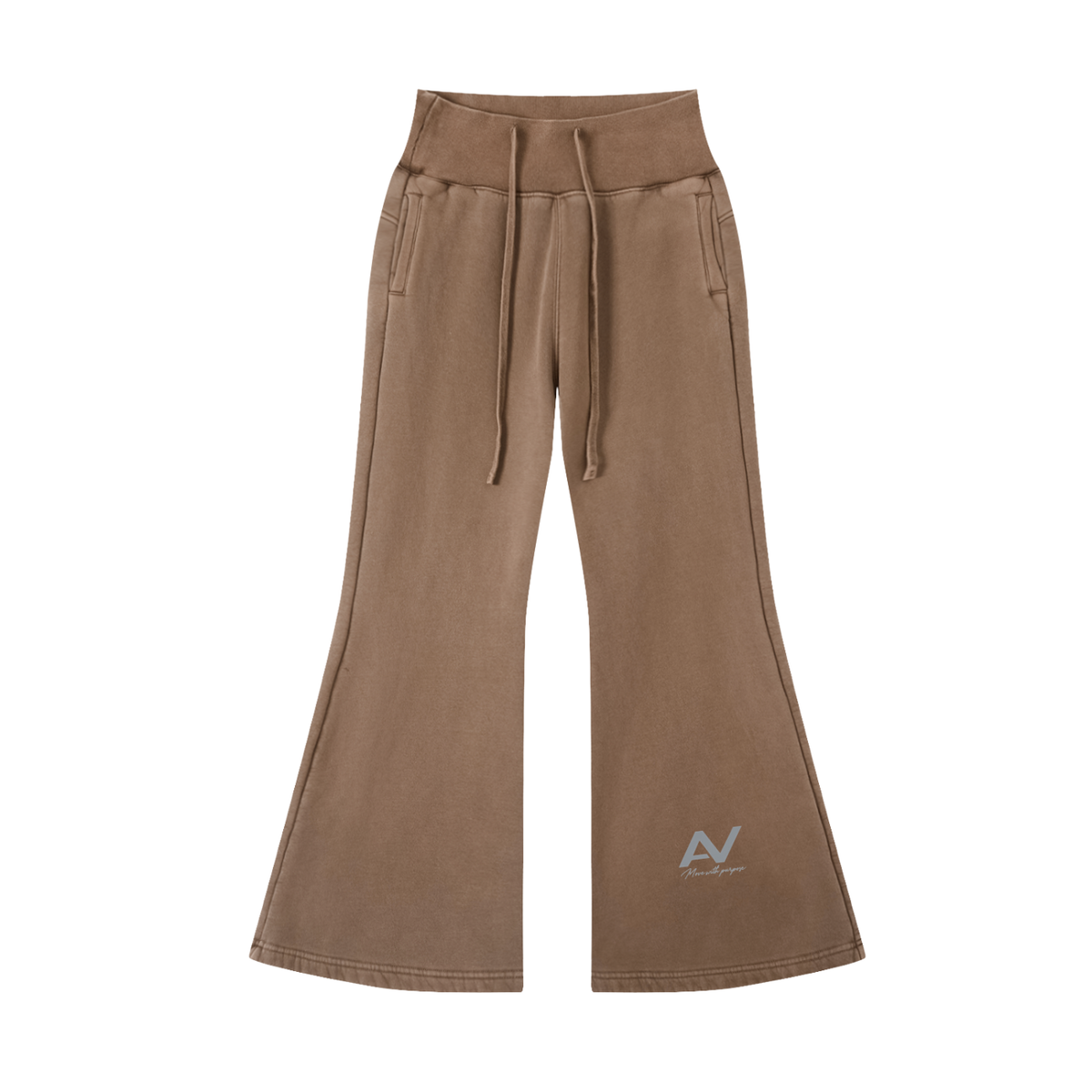 AV Vintage Washed Flared Fleece Trousers