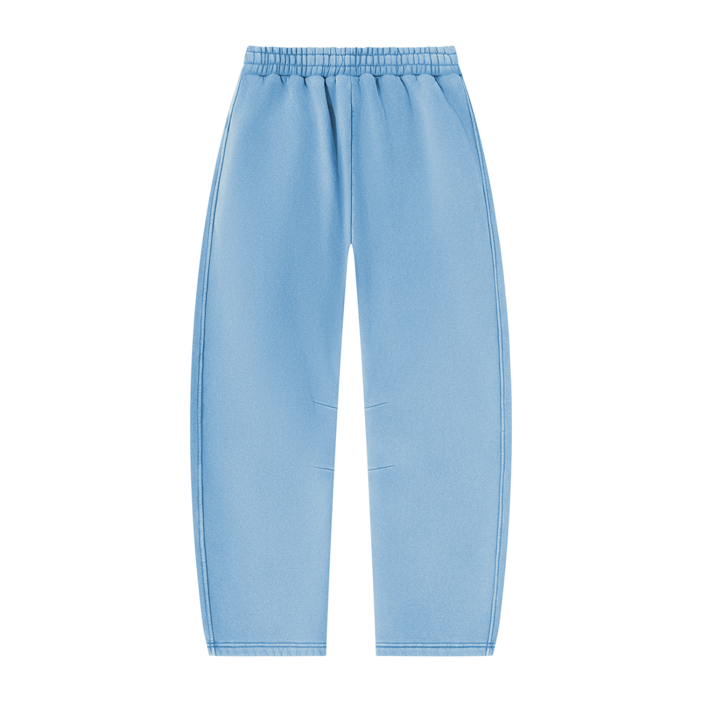 AV Girls Vintage Wash Barrel Leg Fleece Sweatpants – Unisex Relaxed Fit