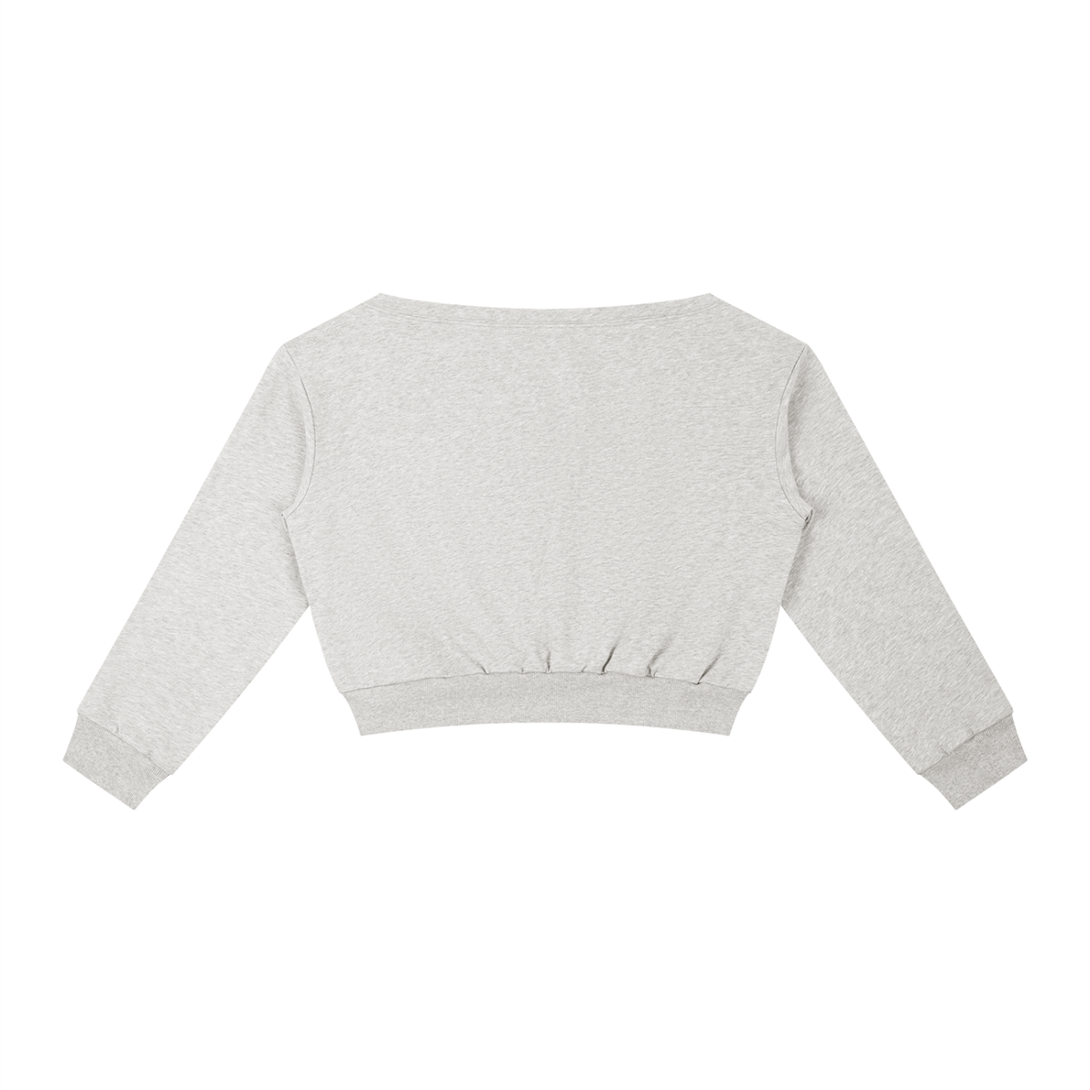 AV Off-Shoulder Cropped Sweatshirt