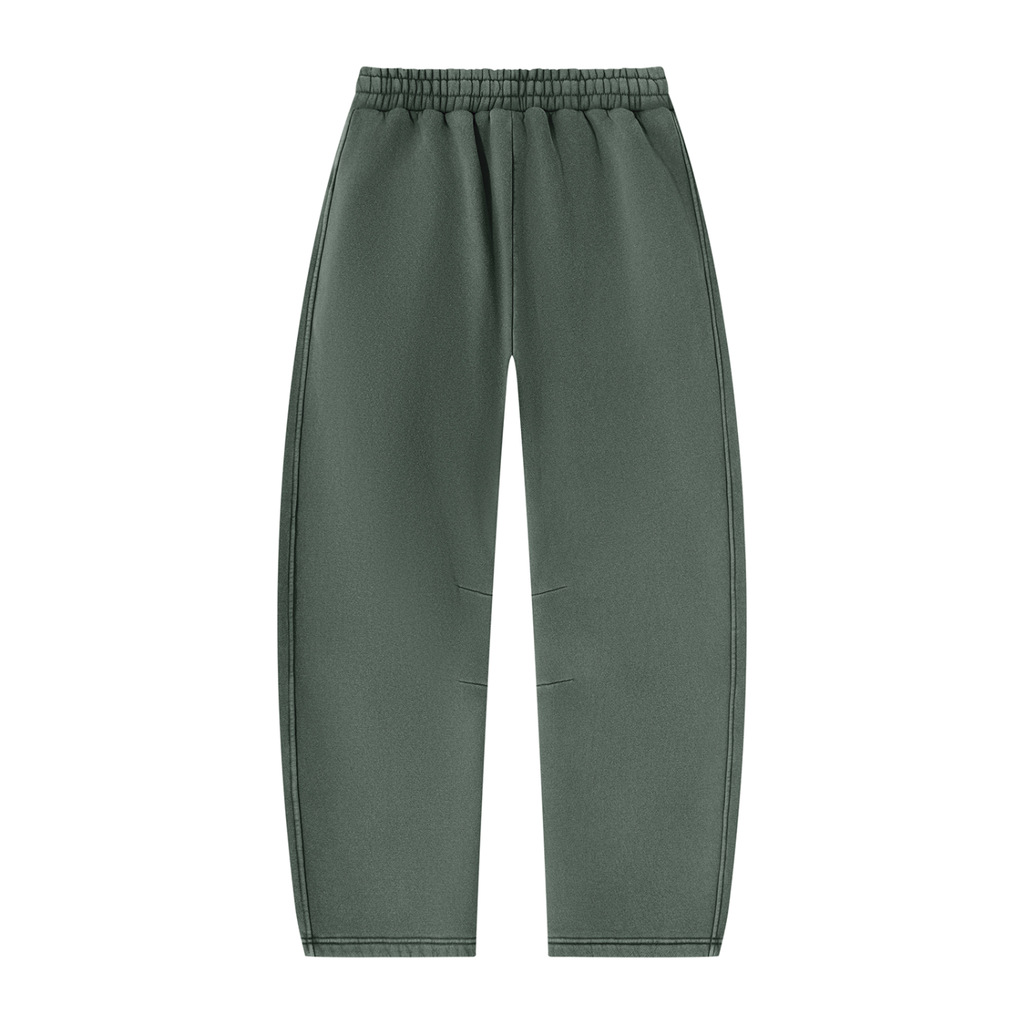 AV Girls Vintage Wash Barrel Leg Fleece Sweatpants – Unisex Relaxed Fit