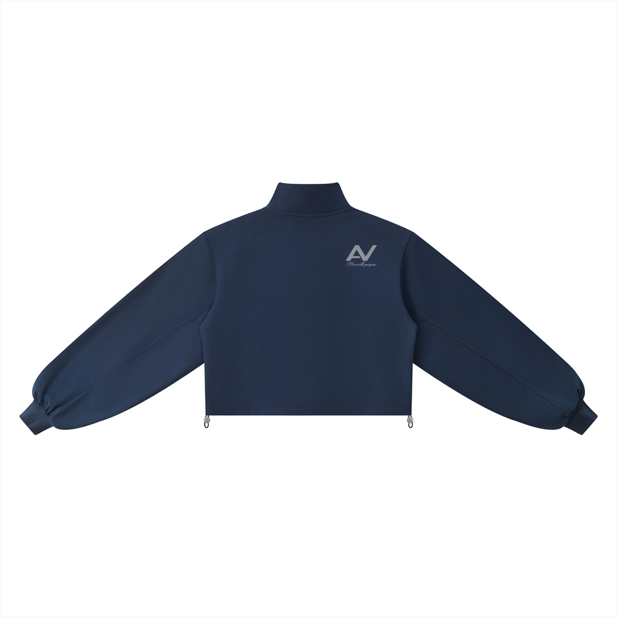 AV Mock-Neck Quarter-Zip Sweatshirt