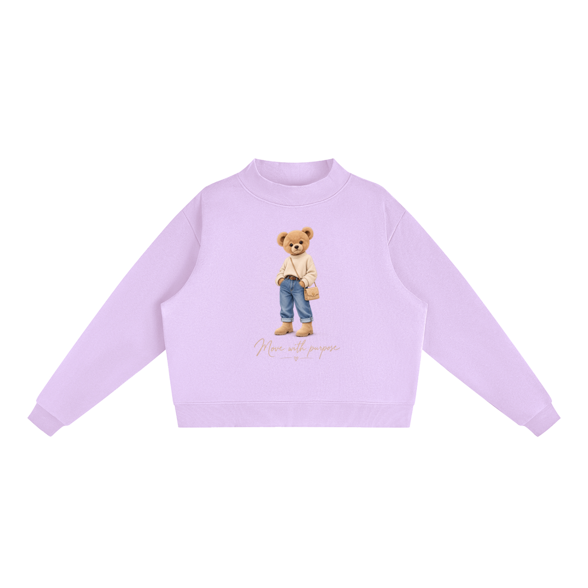 AV Teddy Bear Oversized Fleece Sweatshirt – Move With Purpose