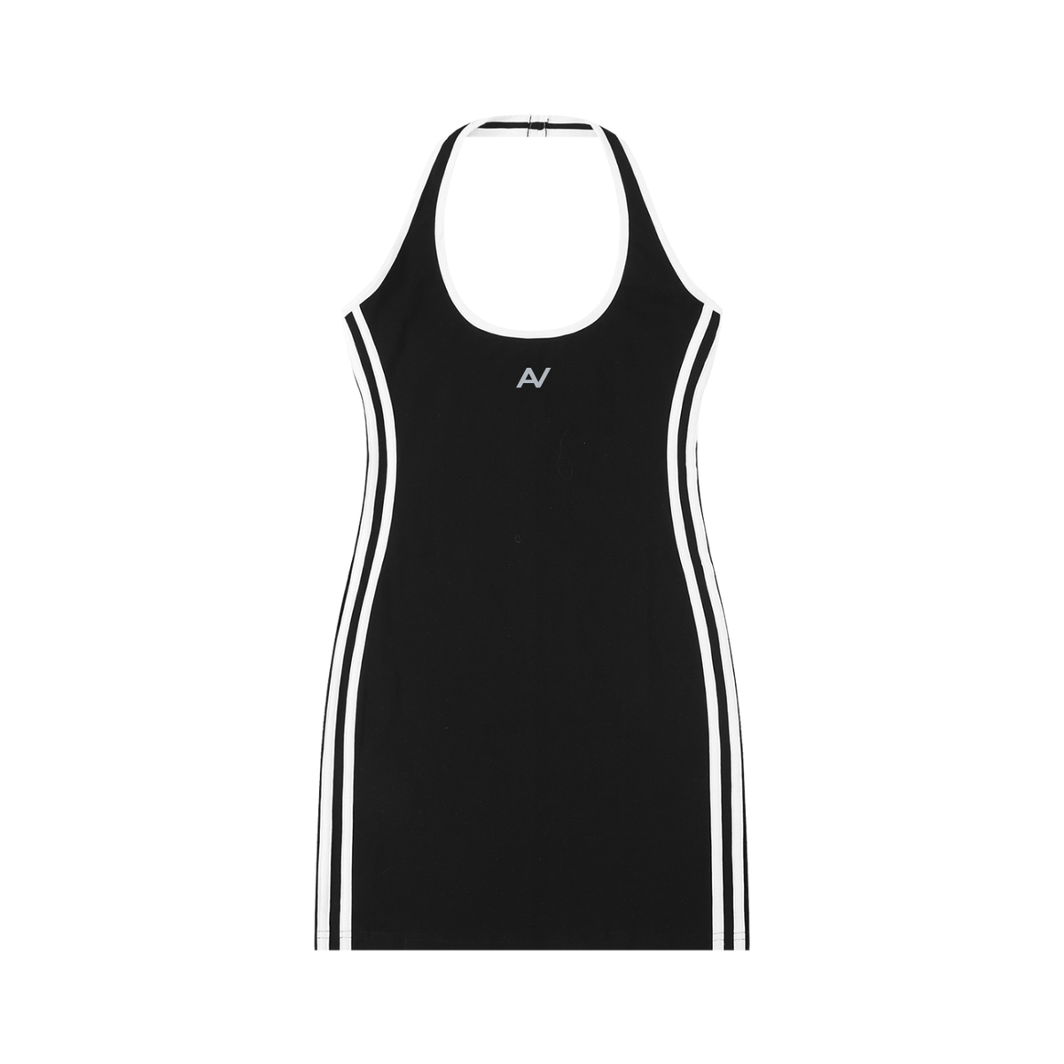 AV Girls Contrast Halter Mini Dress
