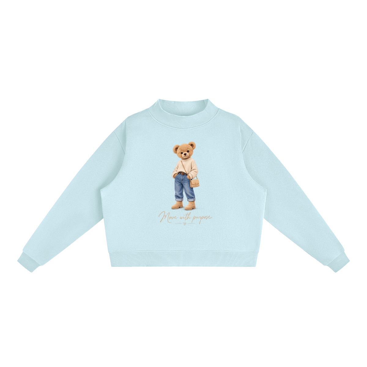 AV Teddy Bear Oversized Fleece Sweatshirt – Move With Purpose