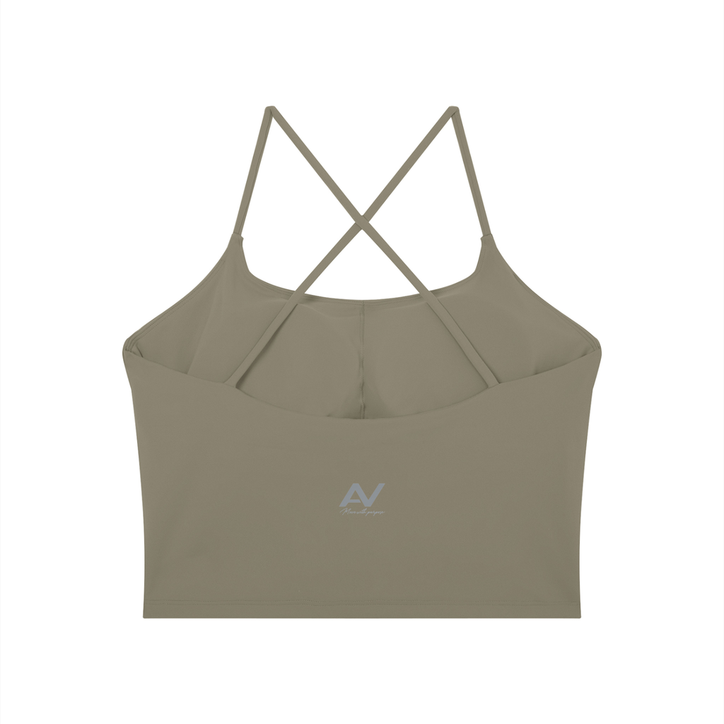 AV Women’s Cross-Back Yoga Tank Top – Elegant Activewear
