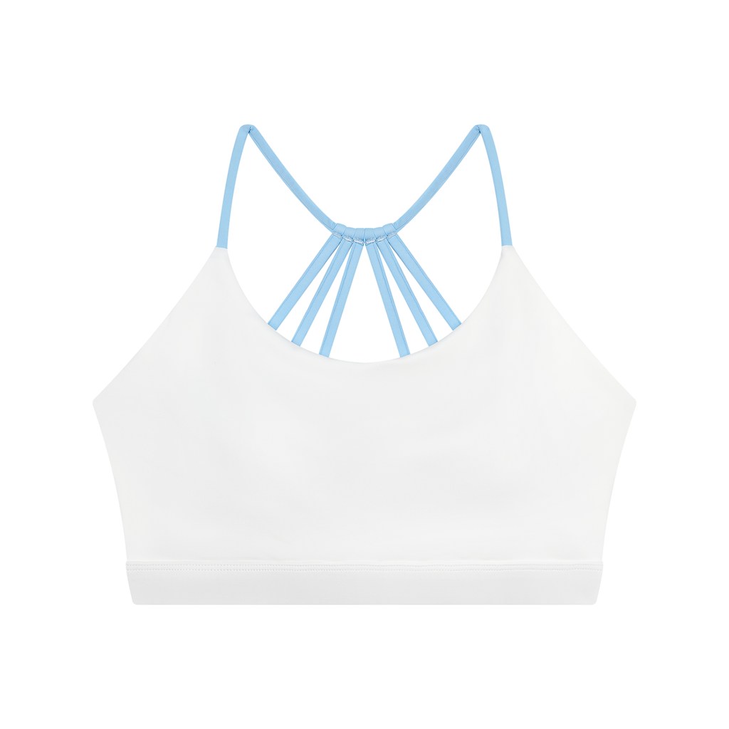 AV Women’s Yoga Colour Block Sports Bra – Strappy Back Activewear