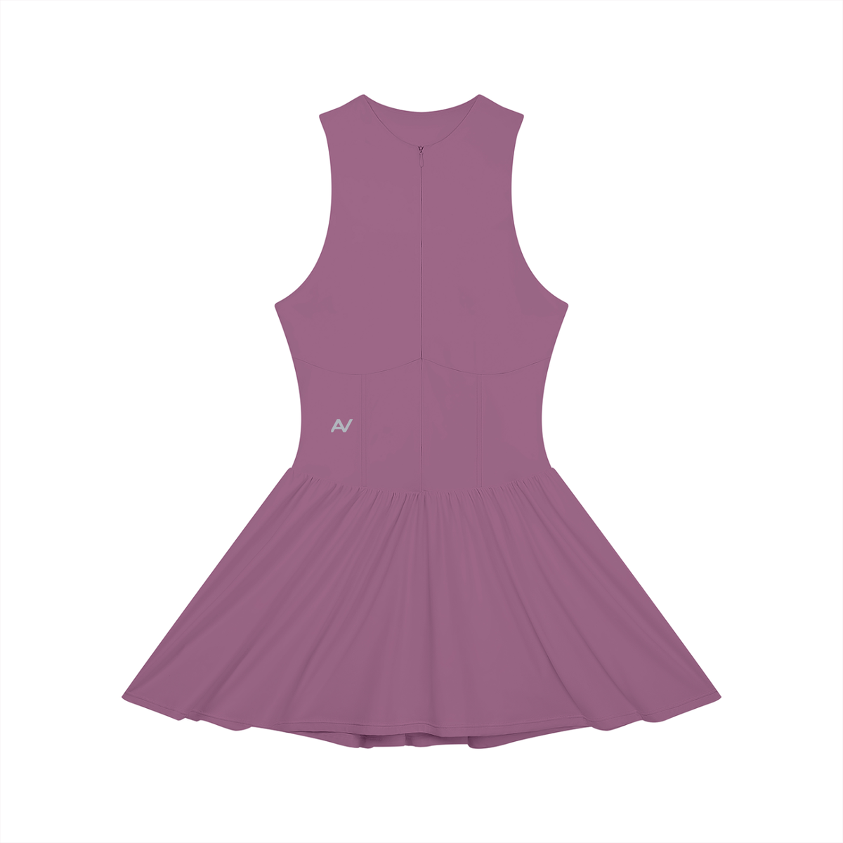 AV Girls Ruched Sleeveless Full-Zip Dress