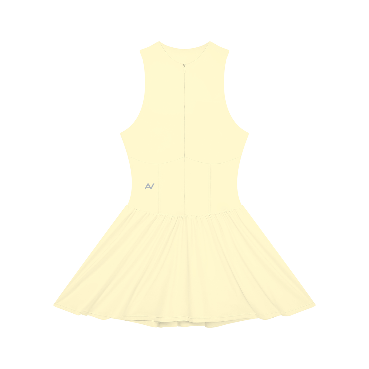 AV Girls Ruched Sleeveless Full-Zip Dress