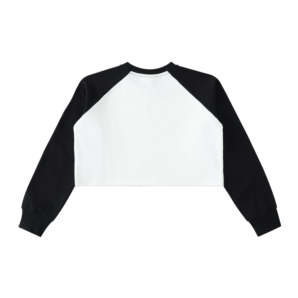 AV Colour Block Raglan Crop Sweatshirt